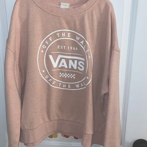 Light pink Vans crew neck